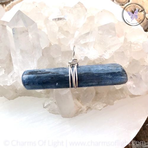 Blue Kyanite Stick Pendant